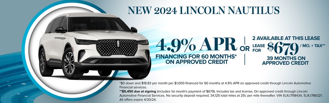 New 2024 Lincoln Nautilus